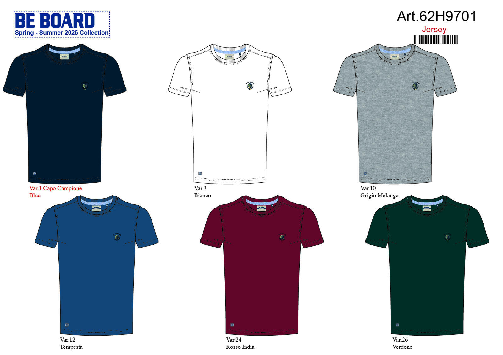 TSHIRT UOMO M/M 62H9701 Tellini S.r.l. Ingrosso Abbigliamento
